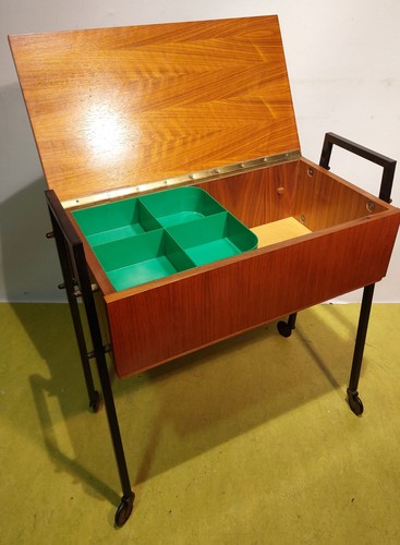 Midcentury untenslio nähtisch - midcentury,