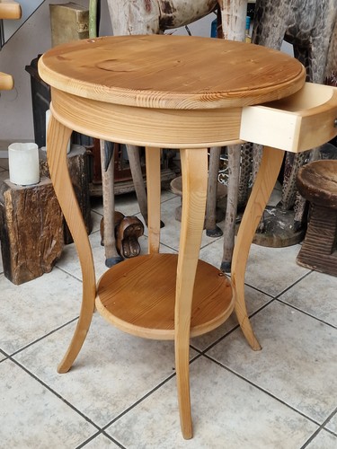 Alter beistelltisch rund holz - alter,